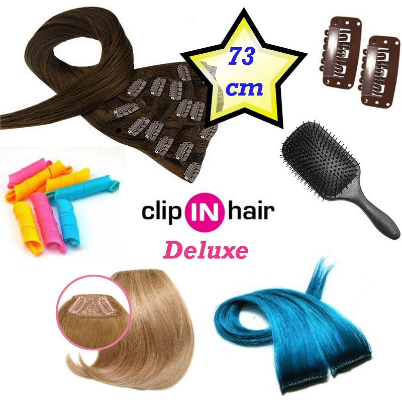 Clipinhair Clip in deluxe balíček – clip maxi set 73cm REMY