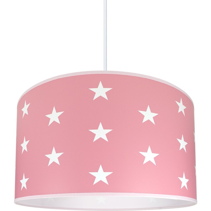 LAMPDAR Dětský lustr STARS PINK 1xE27/60W/230V SA0304