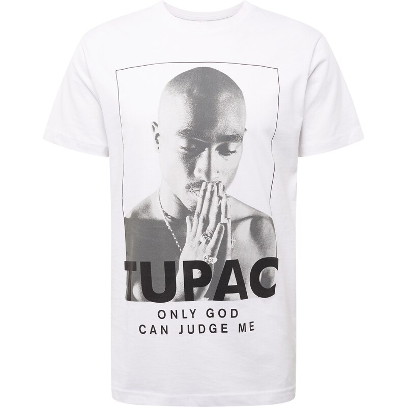 Mister Tee Tričko Prayer tmavě šedá / černá / bílá