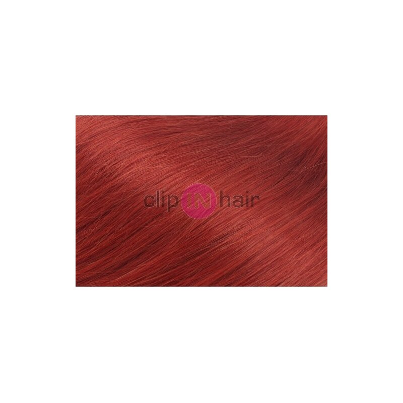 Clipinhair Clip in maxi set 73cm pravé lidské vlasy – REMY 280g – MĚDĚNÁ
