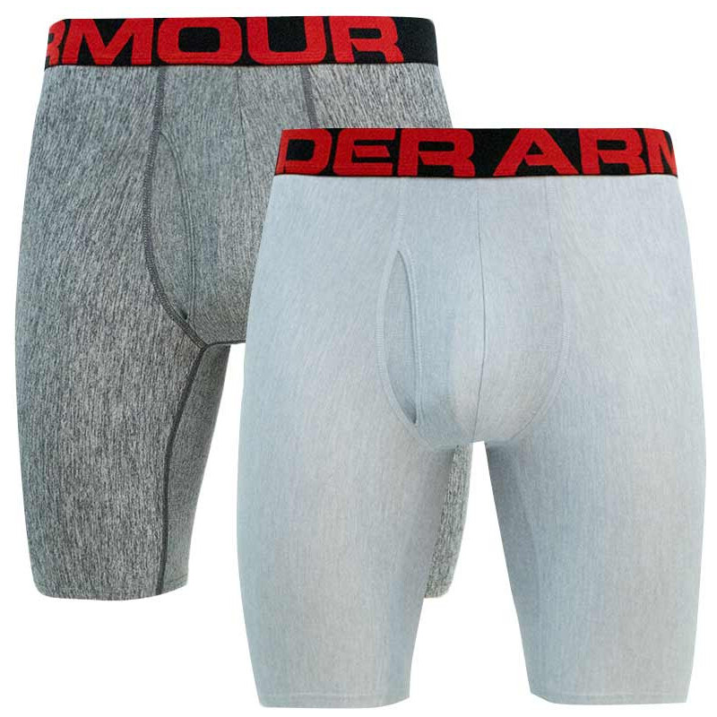 2PACK pánské boxerky Under Armour nadrozměr šedé (1363622 011) 3