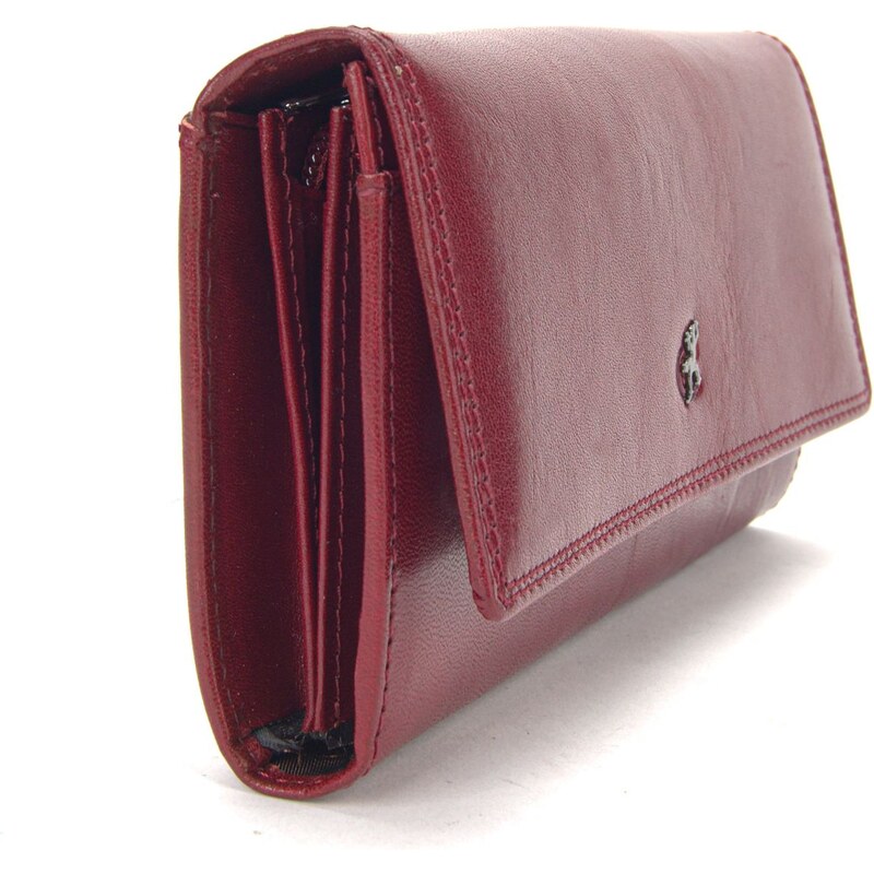Dámská kožená peněženka Cosset vínová 4493 Komodo BO