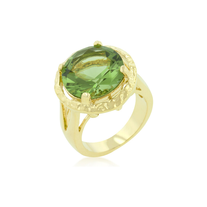 LYRA Prsten se zeleným Zirkonem R08177G-S41