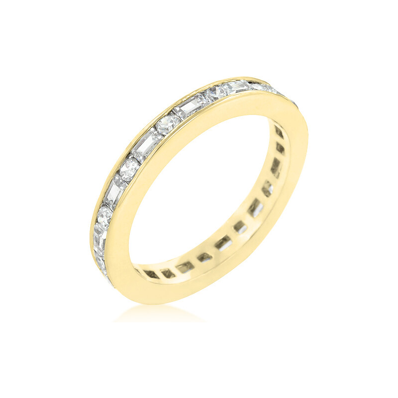 LYRA Prsten s čirými Zirkony R08208G-C01