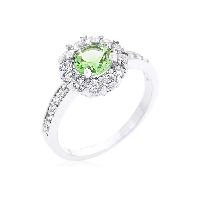 LYRA Prsten se zeleným Zirkonem R08347R-C41