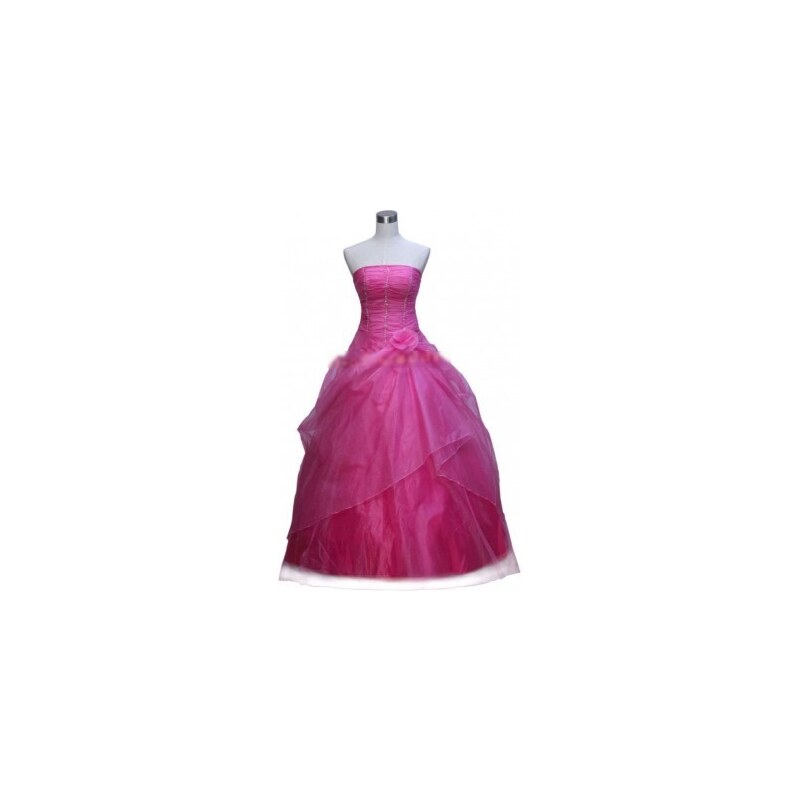 růžové společenské šaty