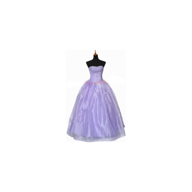 fialové luxusní společenské nebo svatební šaty