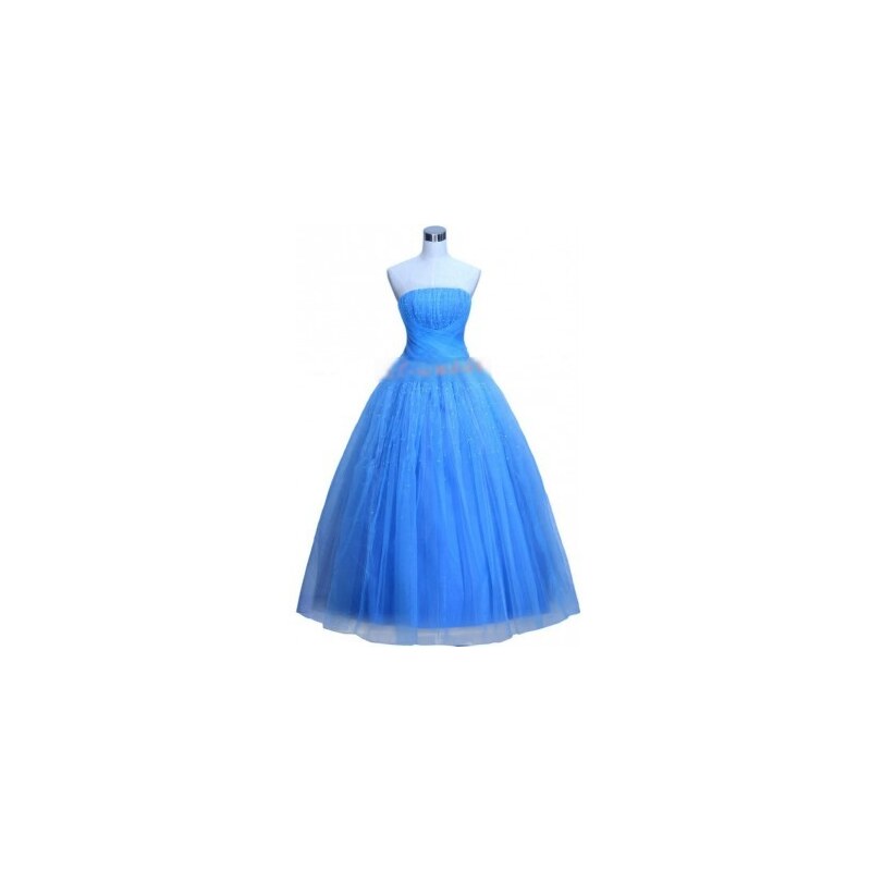 světle modré společenské šaty