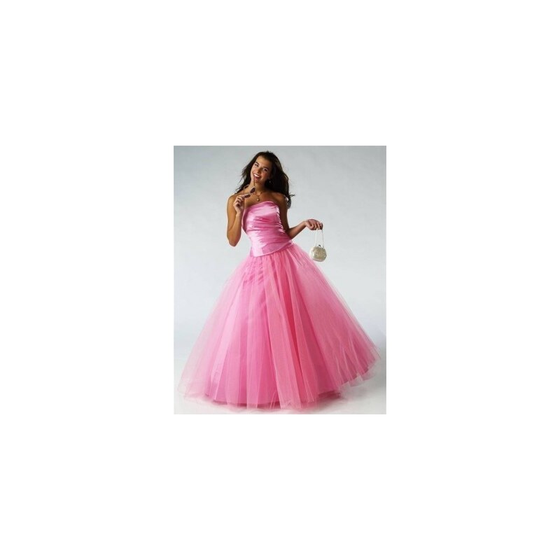 růžové plesové společenské šaty L-XL