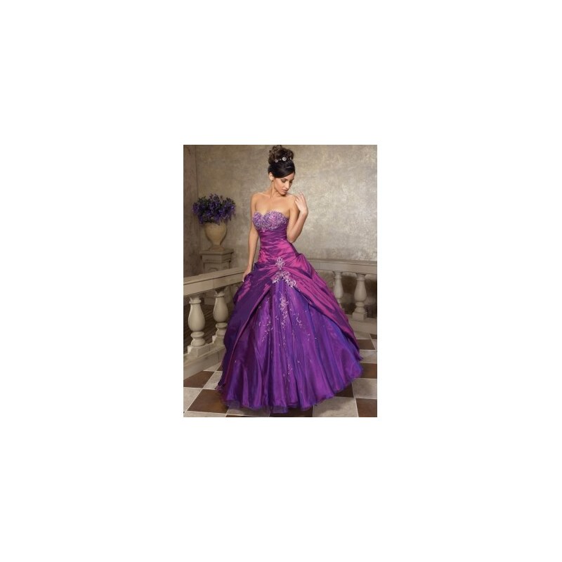plesové šaty na maturitní ples fialové S