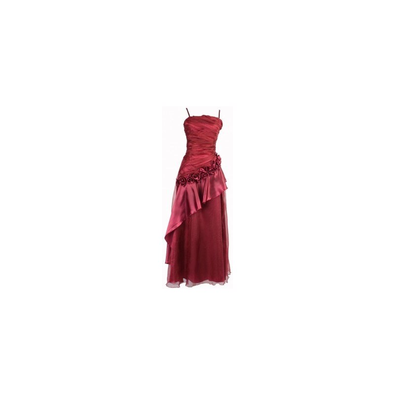 Sofia červené dlouhé společenské šaty L-XL