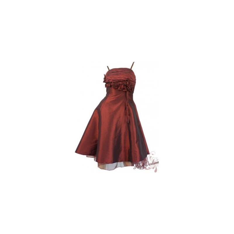 Sofia rudé krátké společenské šaty S-M