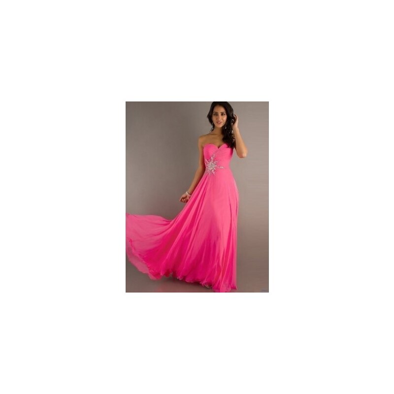 tmavě růžové plesové společenské šaty Gabrielle XS-M