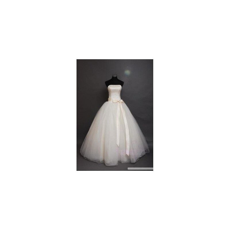 krémové svatební tylové šaty Emily XS-S
