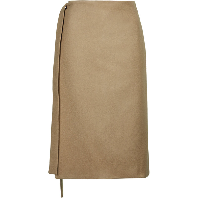 Topshop Melton Wool Wrap Skirt by Boutique