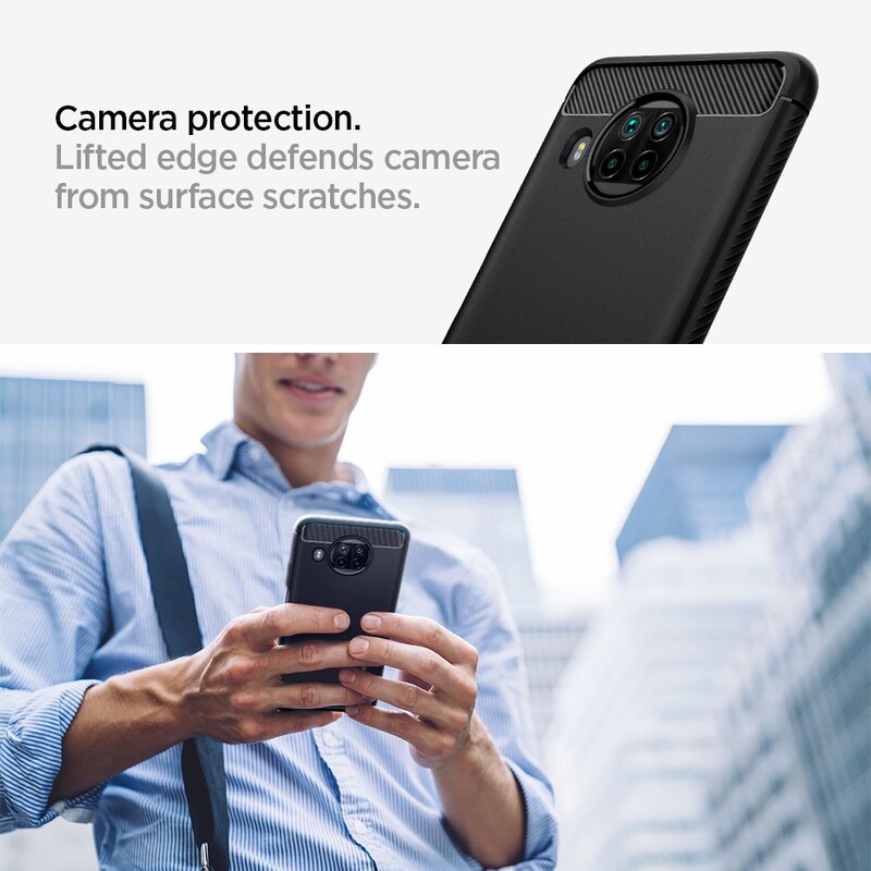 Ochranný kryt pro Xiaomi Mi 10T Lite - Spigen, Rugged Armor Black