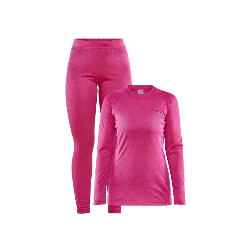 Craft w set core warm baselayer, růžová 112724746