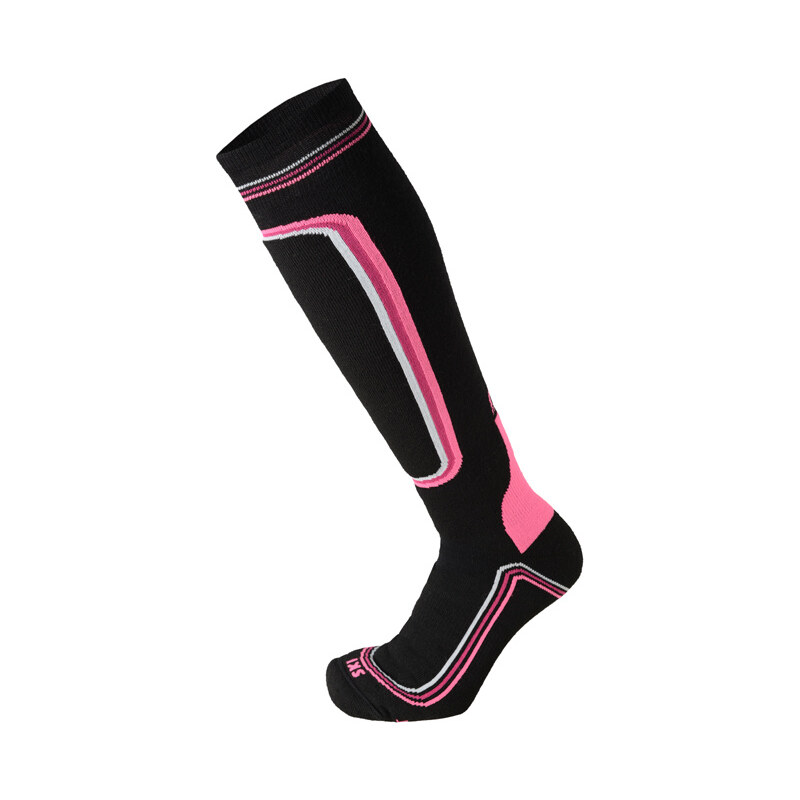 MICO SUPERTHERMO PRIMALOFT MERINO SKI WOMAN SOCKS Nero/Fucsia Fluo