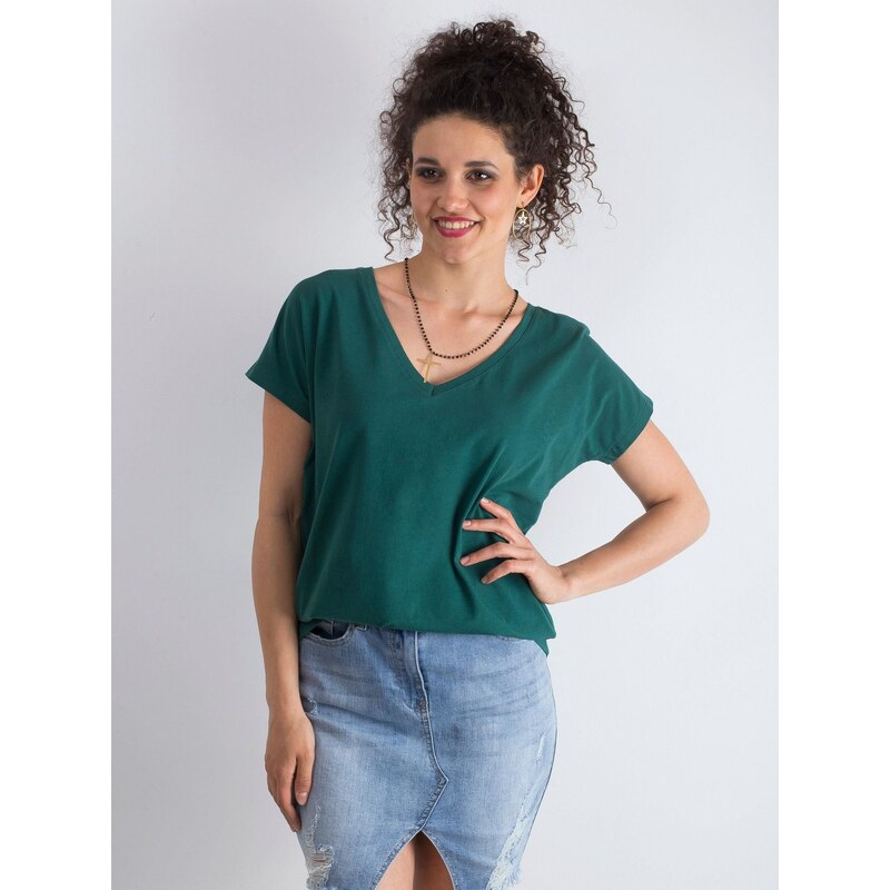 BASIC Feel Good T-shirt-RV-TS-4832.35P-dark green