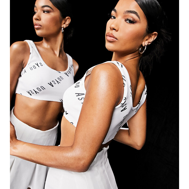 ASYOU pleat mini skirt in white 115388426