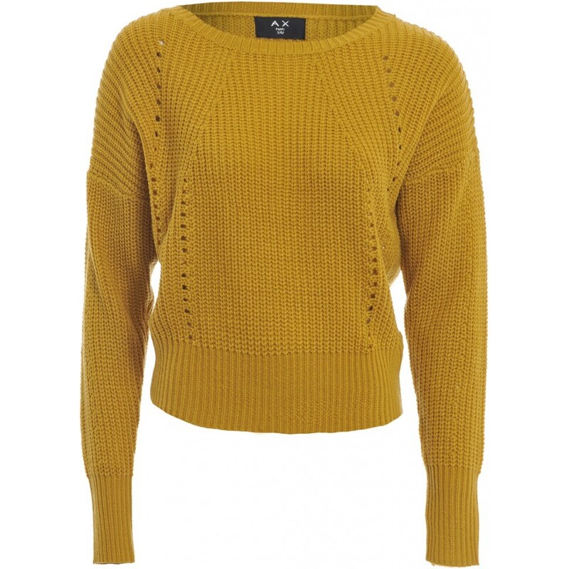 TFNC Pletený svetřík v hořčicově žluté barvě Dagmar