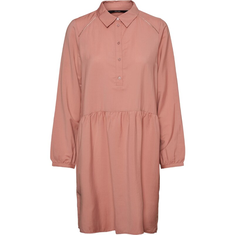 VERO MODA Košilové šaty Fay starorůžová