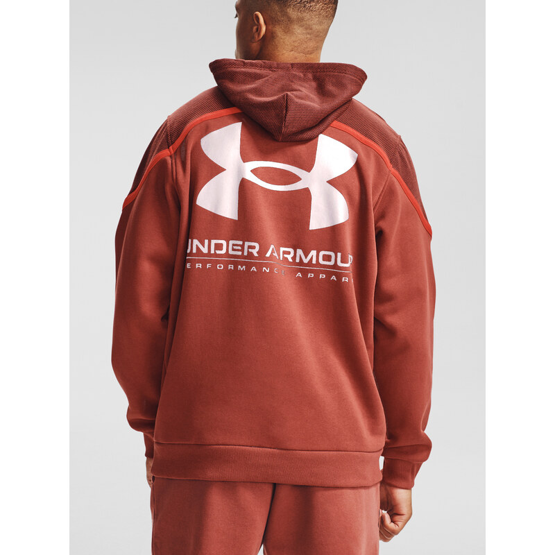 Under Armour Mikina UA Rival Fleece AMP HD-RED - Pánské