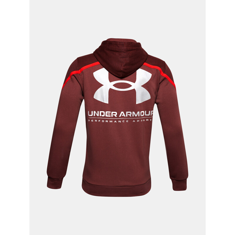 Under Armour Mikina UA Rival Fleece AMP HD-RED - Pánské