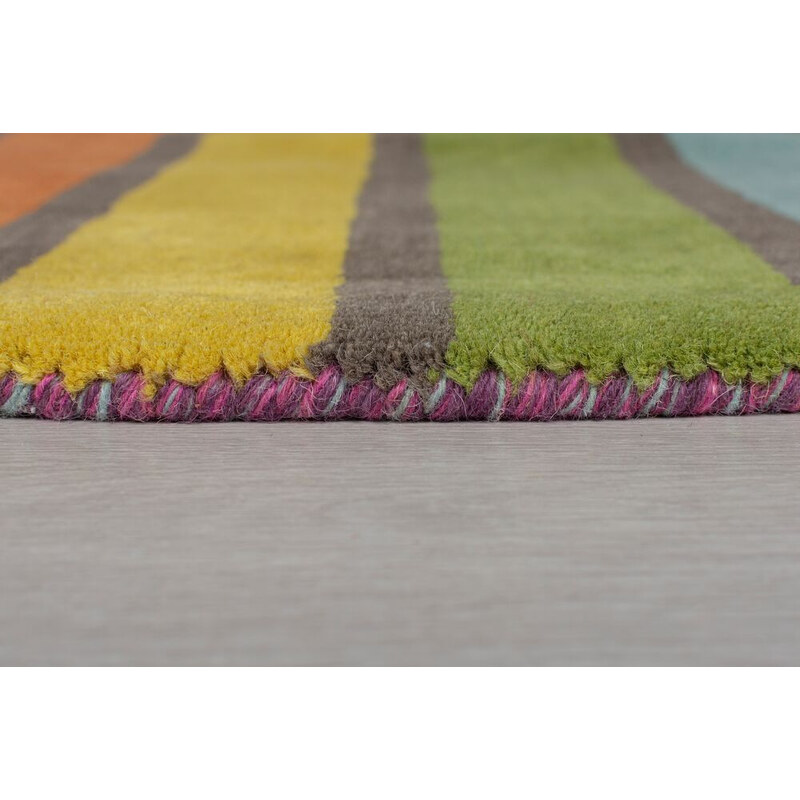 Flair Rugs koberce Ručně všívaný kusový koberec Illusion Candy Multi - 80x150 cm