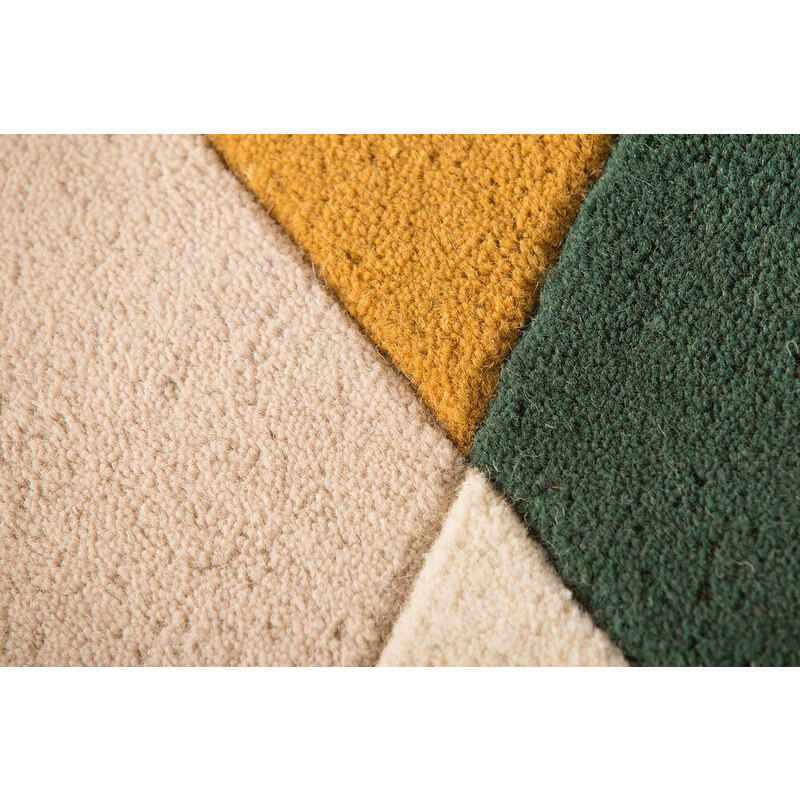 Flair Rugs koberce Ručně všívaný kusový koberec Illusion Prism Green/Multi - 80x150 cm