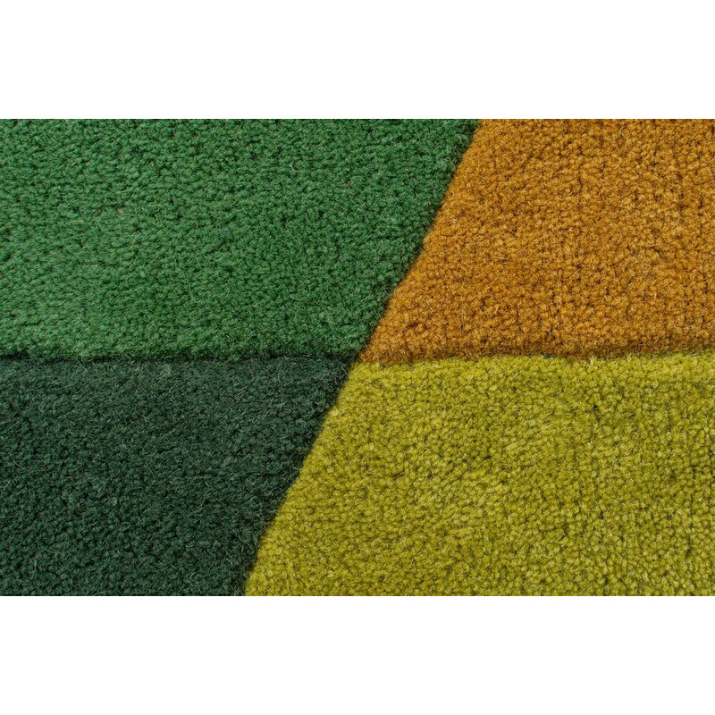 Flair Rugs koberce Ručně všívaný kusový koberec Illusion Prism Green/Multi - 80x150 cm