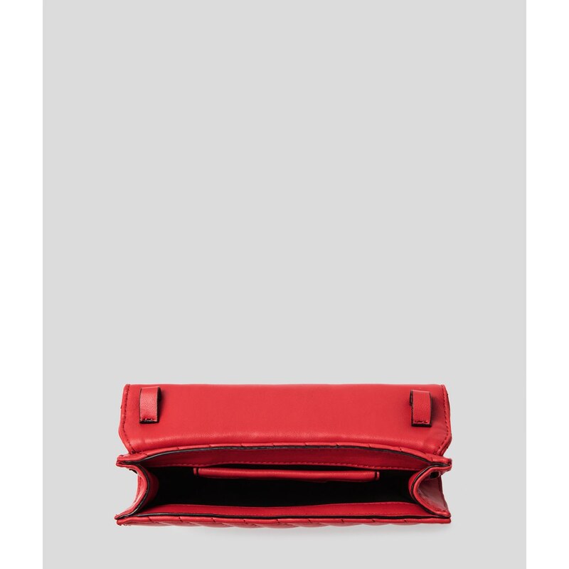Karl Lagerfeld Signature Stitch Waist Bag Red