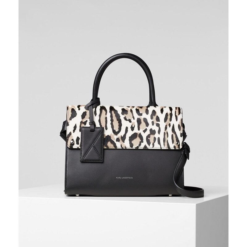 Karl Lagerfeld IKON LEOPARD PRINT Top-Handle Bag