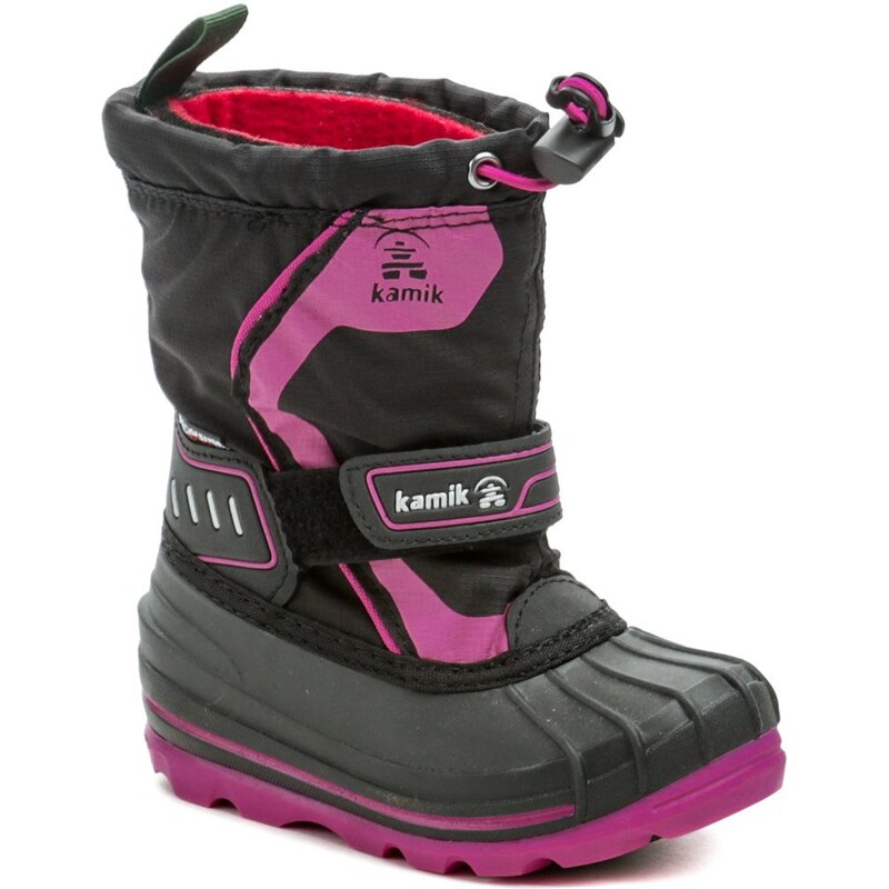 Kamik Snowcoast4 black magenta dětské zimní sněhule