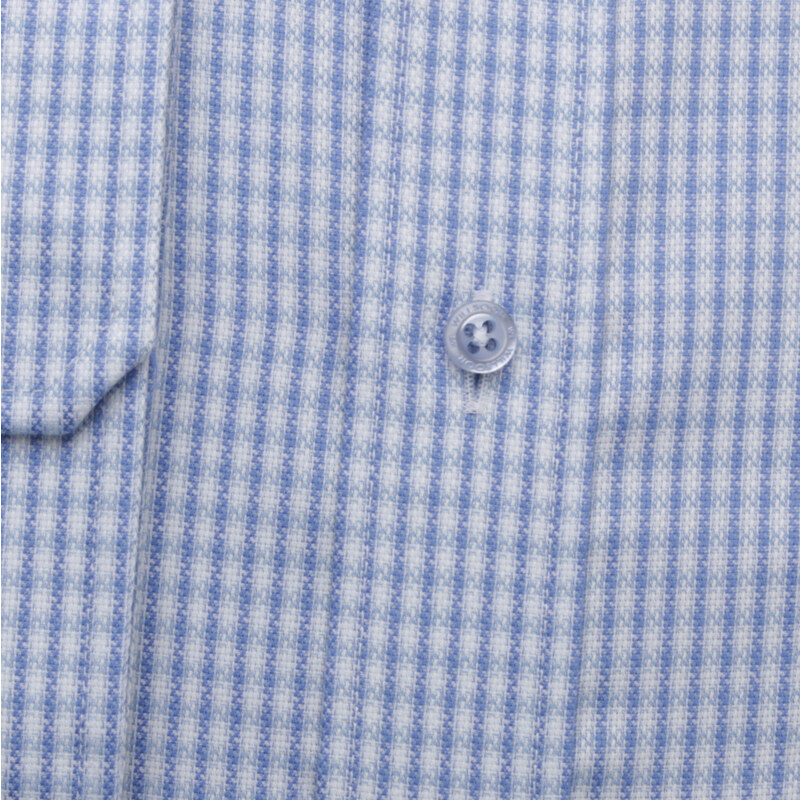 Willsoor Pánská košile Slim Fit se světle modrým vzorem 12340