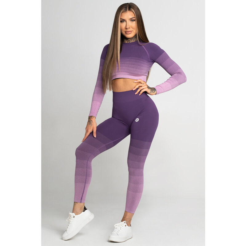 Gym Glamour Legíny Bezešvé Violet Ombre