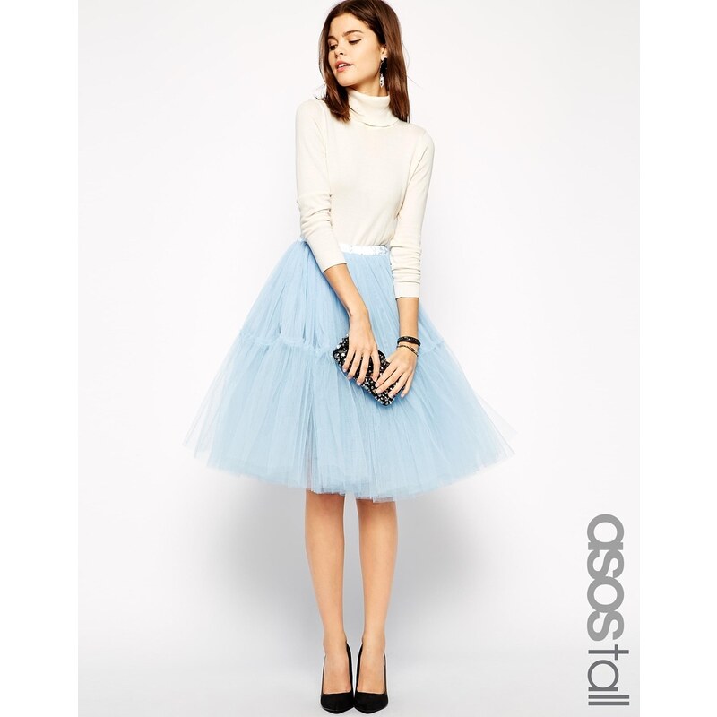 ASOS TALL Mesh TuTu Skirt - Blue