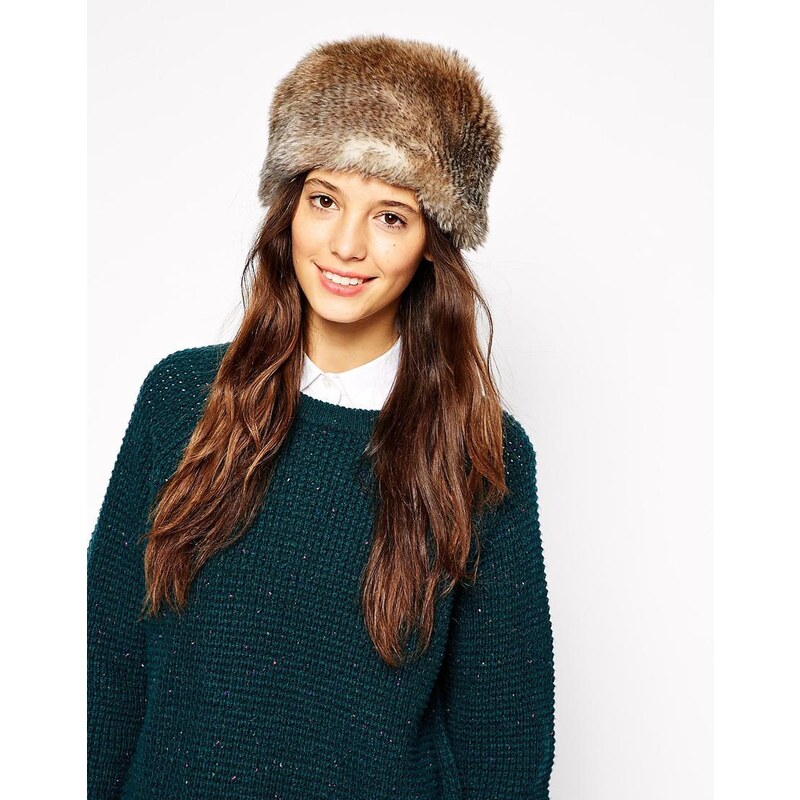 Jack Wills Faux Fur Emrick Cos Hat - Brown