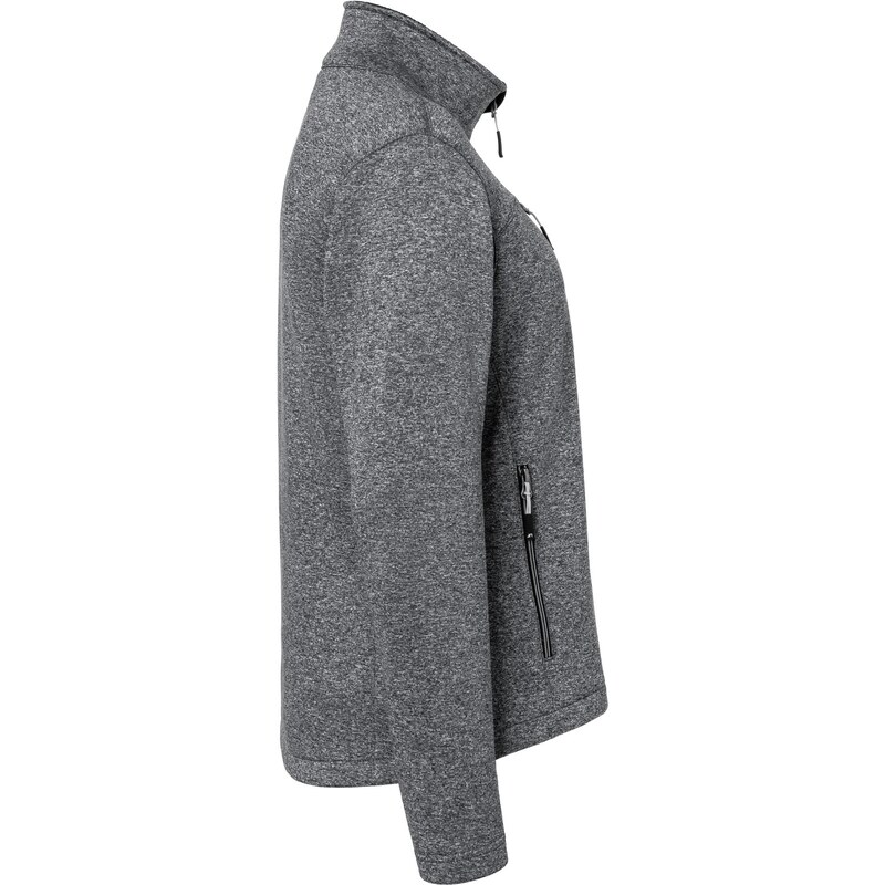 Pánská 2 vrstvá softshellová bunda šedý melír s kontrastem James & Nicholson