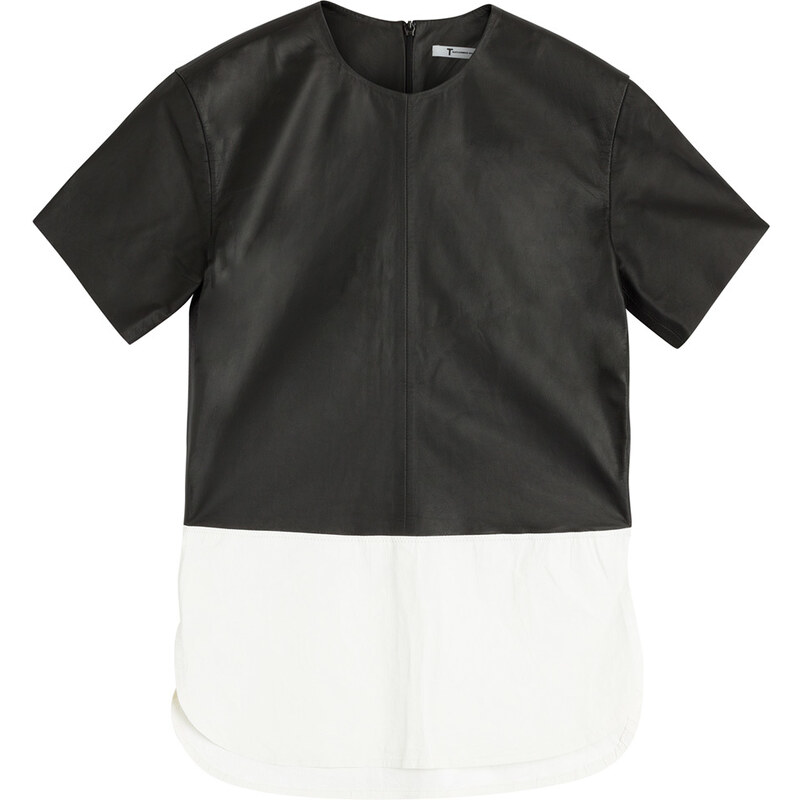 T by Alexander Wang Leather Paneled Top