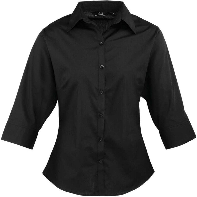 Premier Dámská popelínová košile s 3/4 rukávem Blouse – 114873055