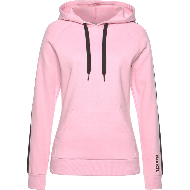 BENCH Mikina 'Lounge Hoodie' světle růžová