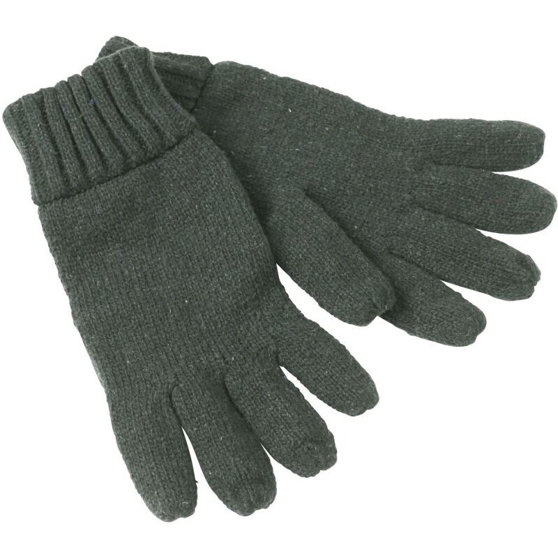 Myrtle Beach Rukavice Melange Gloves Basic Myrtle Beach (MB7980) Šedozelená S/M