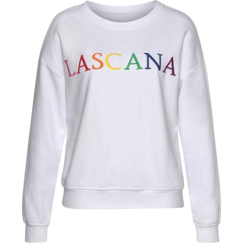 LASCANA Mikina mix barev / bílá
