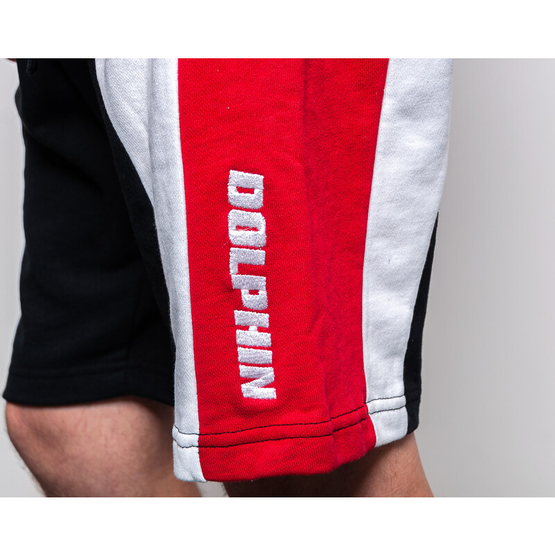 Kraťasy Pink Dolphin Wave Block Black/Red/White 55815007