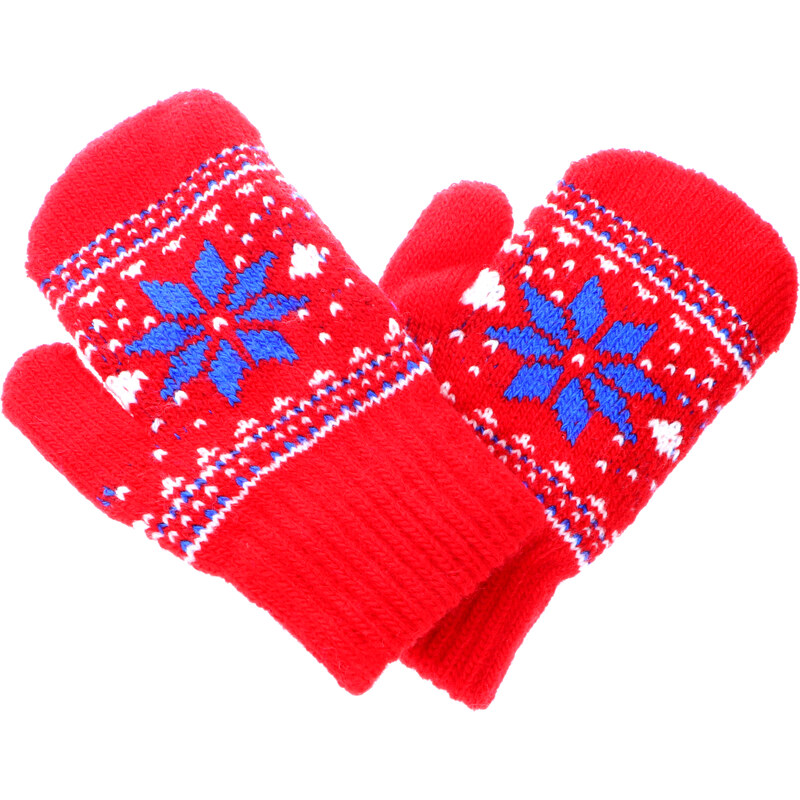 Ewena Dětské teplé palečkové rukavice s motivem - různé barvy