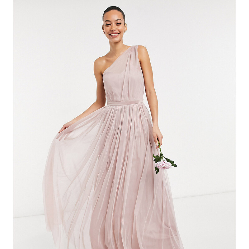 Anaya Tall Anaya With Love Tall Bridesmaid tulle one shoulder