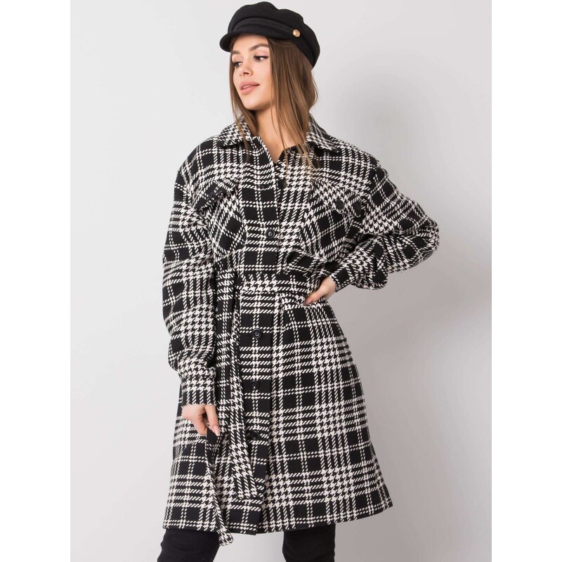 Dámský kabát LK EN černobílý model 14842313 - FPrice