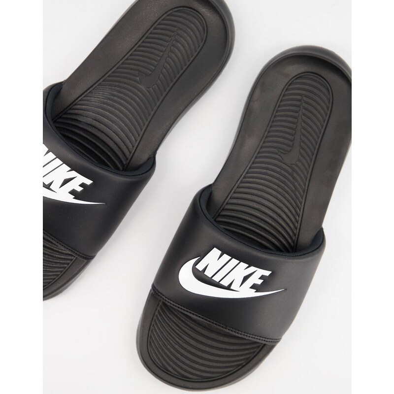Nike Victori One sliders in black