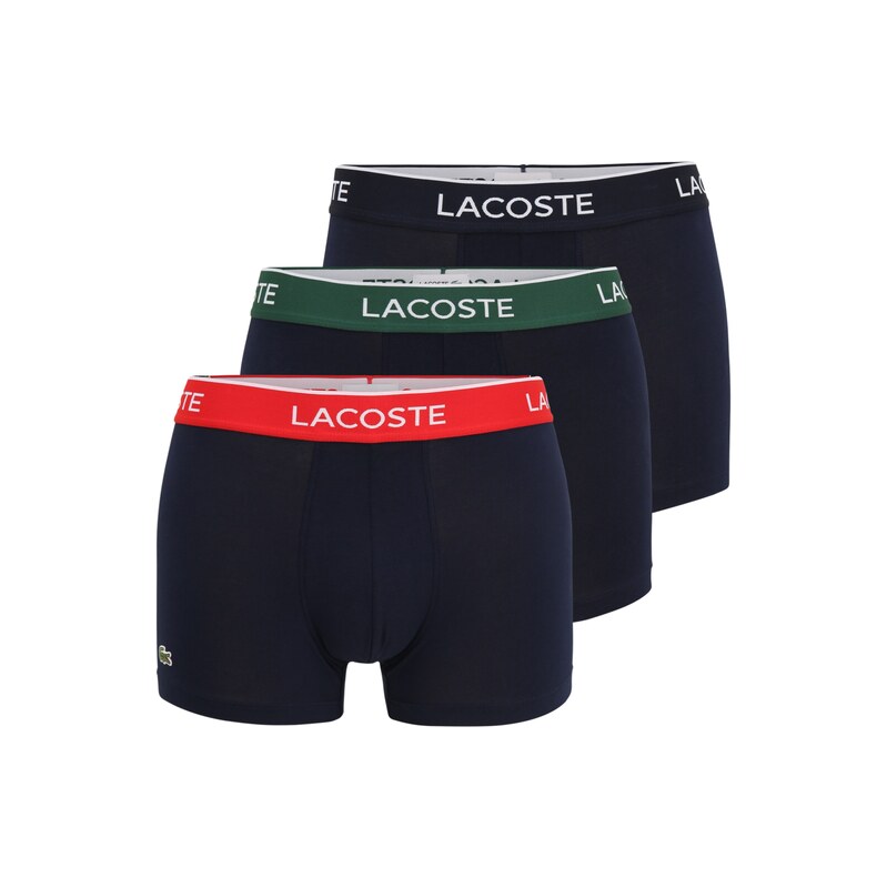 LACOSTE Boxerky Casualnoirs noční modrá / tmavě zelená / jasně